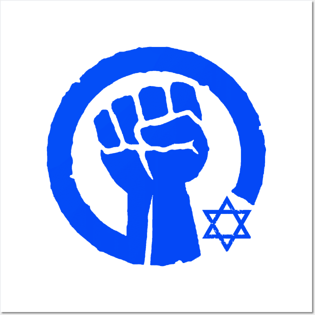 I stand with Israel - Solidarity Fist Wall Art by Tainted